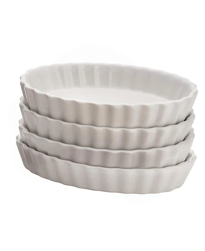 BonJour Chef's Tools Porcelain 4-Pc. Creme Brulee Ramekin Set