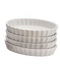 BonJour Chef's Tools Porcelain 4-Pc. Creme Brulee Ramekin Set