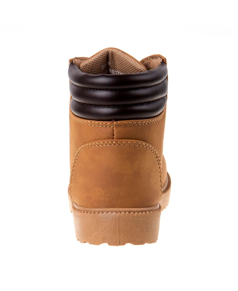 Rugged Bear Toddler Boys and Girls Casual Boots with Lace Up Closure