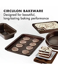 Circulon Symmetry Nonstick Chocolate Brown 5-Pc. Bakeware Set