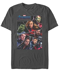 Marvel Men's Avengers Endgame Broken Glass Group, Short Sleeve T-shirt