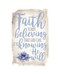 Dexsa Faith is not Believing New Horizon Wood Plaque with Easel, 6" x 9"