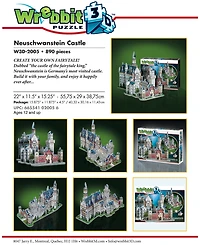 Wrebbit Neuschwanstein Castle 3D Puzzle- 890 Pieces