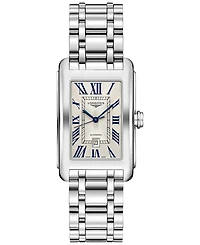 Longines Women's Swiss Automatic DolceVita Stainless Steel Bracelet Watch 27.7x43.8mm