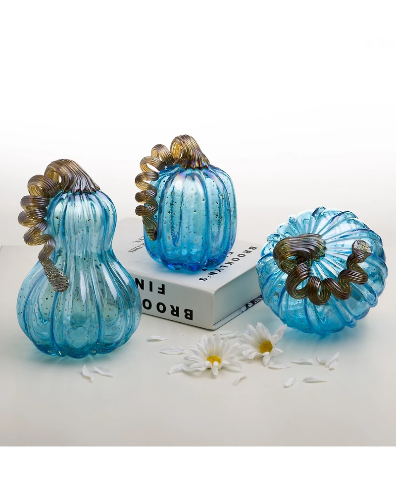 Glitzhome Set-3 Glasetset Pumpkin