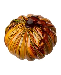 Glitzhome Set-2 Settriped Glasetset Sethort Pumpkin