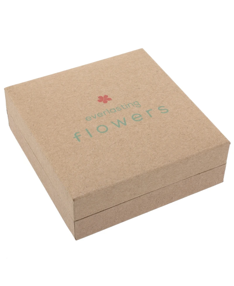 Medium Teardrop Dried Flower Earrings in Sterling Silver. Available in Multi, Blue, Yellow or Purple