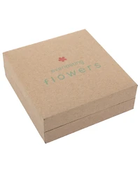 Medium Teardrop Dried Flower Earrings in Sterling Silver. Available in Multi, Blue, Yellow or Purple