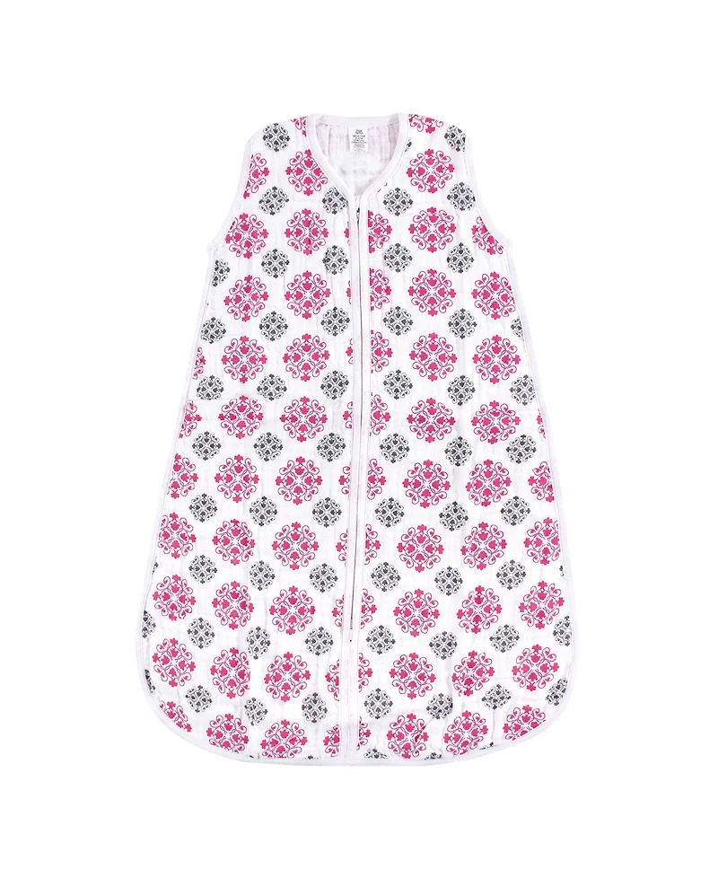 Yoga Sprout Baby Girls Sleeveless Muslin Cotton Sleeping Bag, Sack, Blanket, Medallion, 0-6 Months