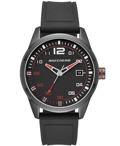 Skechers Men's Slauson 45MM Quartz Analog Watch with Date Black