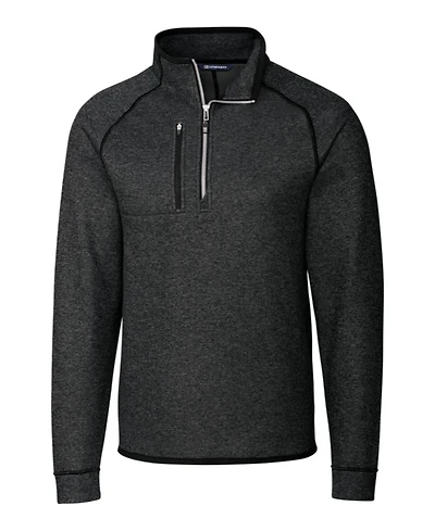 Cutter & Buck Mainsail Sweater-Knit Mens Tall Half Zip Pullover Jacket