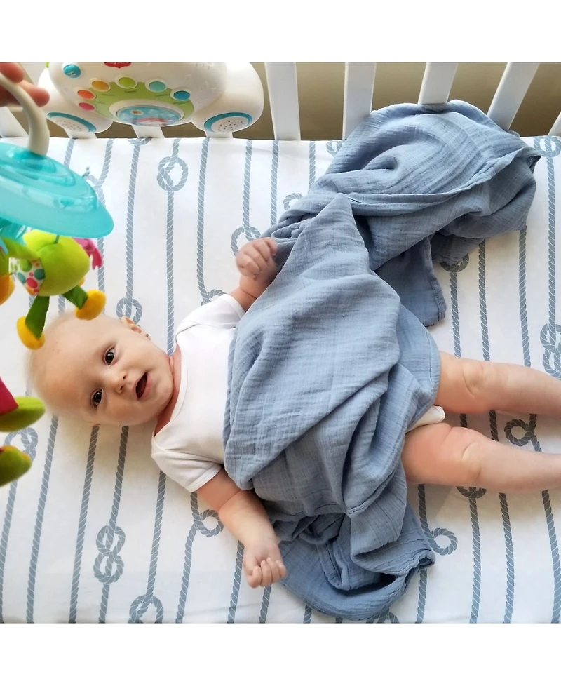 Ely's & Co. Cotton Muslin Swaddle Blanket 3 Pack