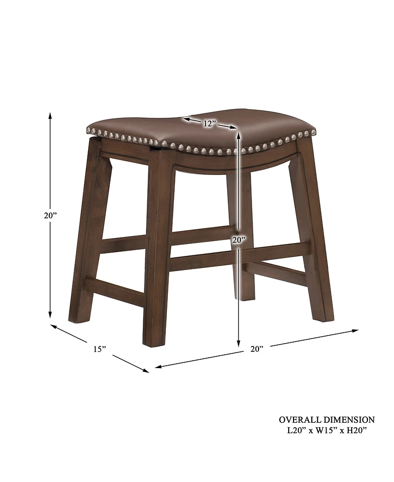 Gilman 18" Height Saddle Stool