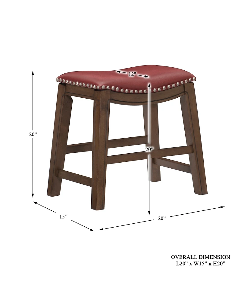 Gilman 18" Height Saddle Stool