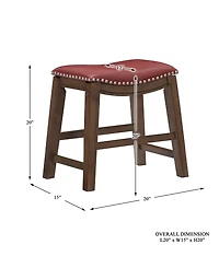 Gilman 18" Height Saddle Stool