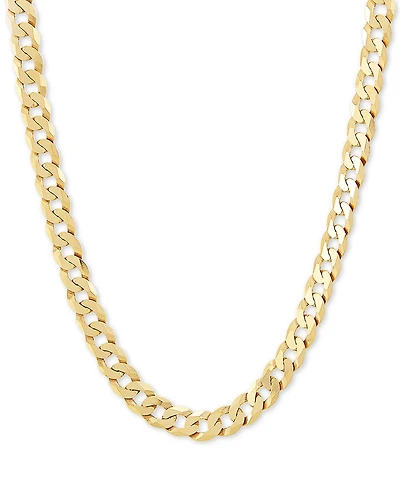Curb Link 22" Chain Necklace (7mm) in 18k Gold-Plated Sterling Silver