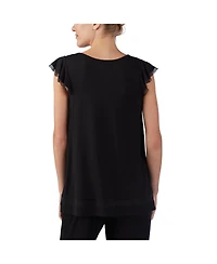 Ellen Tracy Yours to Love Short Sleeve Top