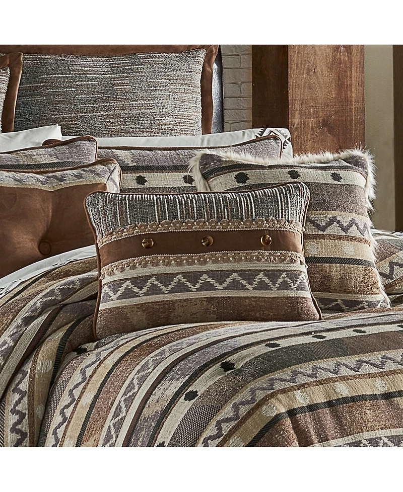 J Queen New York Timber Linen Decorative Pillow, 15" x 20"