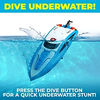 Force1 Velocity Fast Rc Boat - Blue