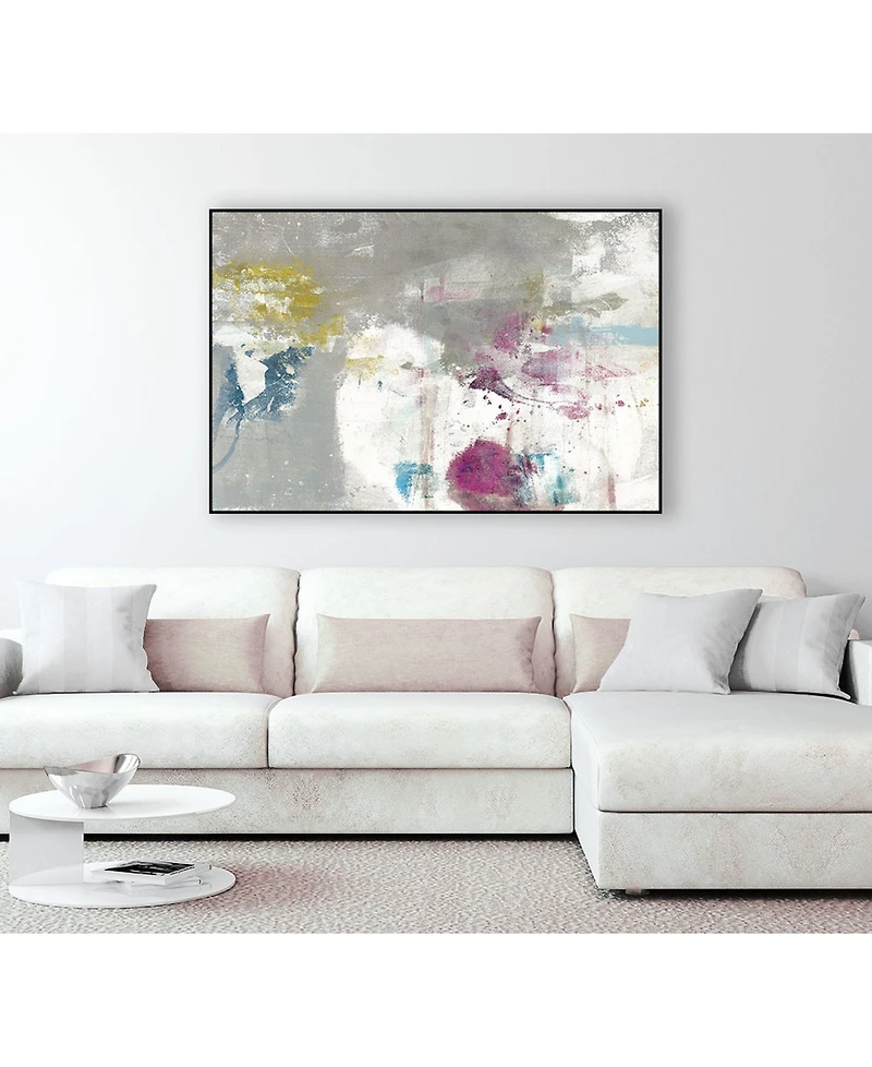 Giant Art 36" x 24" Minute I Art Block Framed Canvas