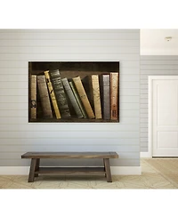 Giant Art 14" x 11" Vintage Like Book Collection Ii Museum Mounted Canvas Print