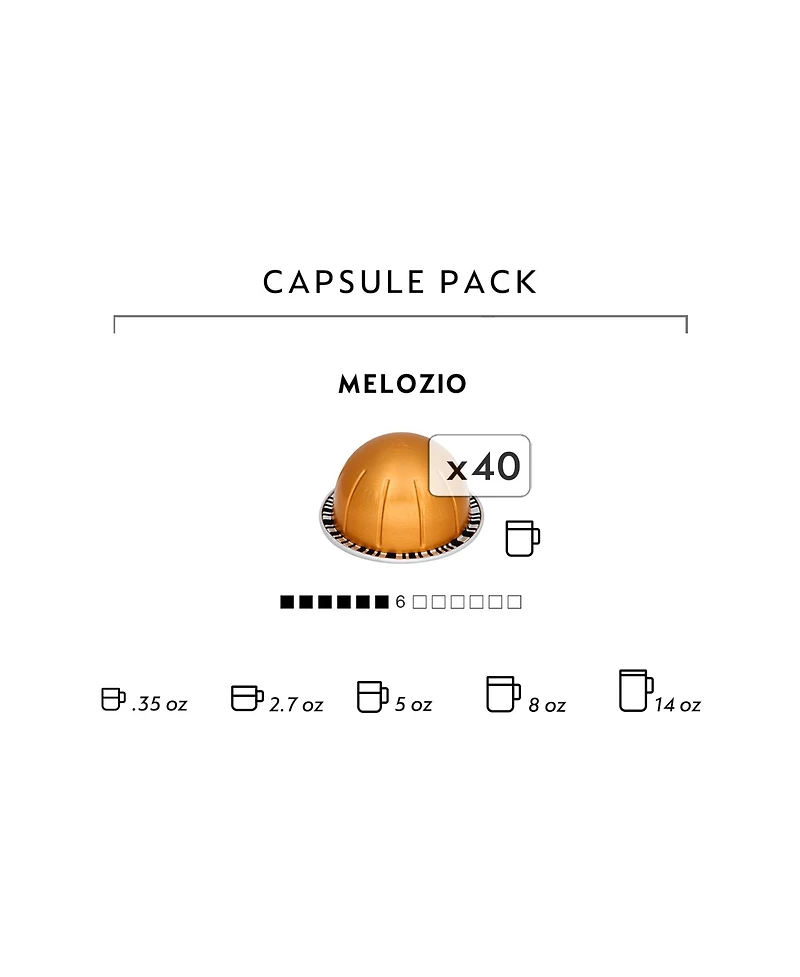 Nespresso VertuoLine Melozio, 40 Capsules