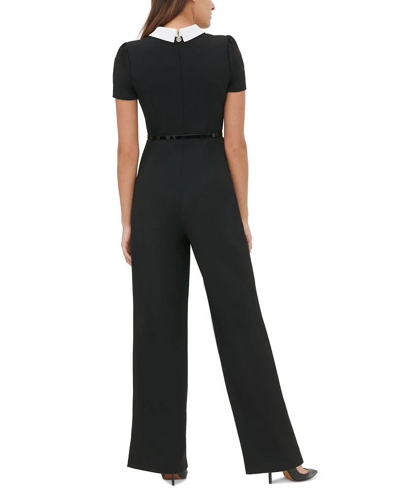 Tommy Hilfiger Collared Belted Jumpsuit