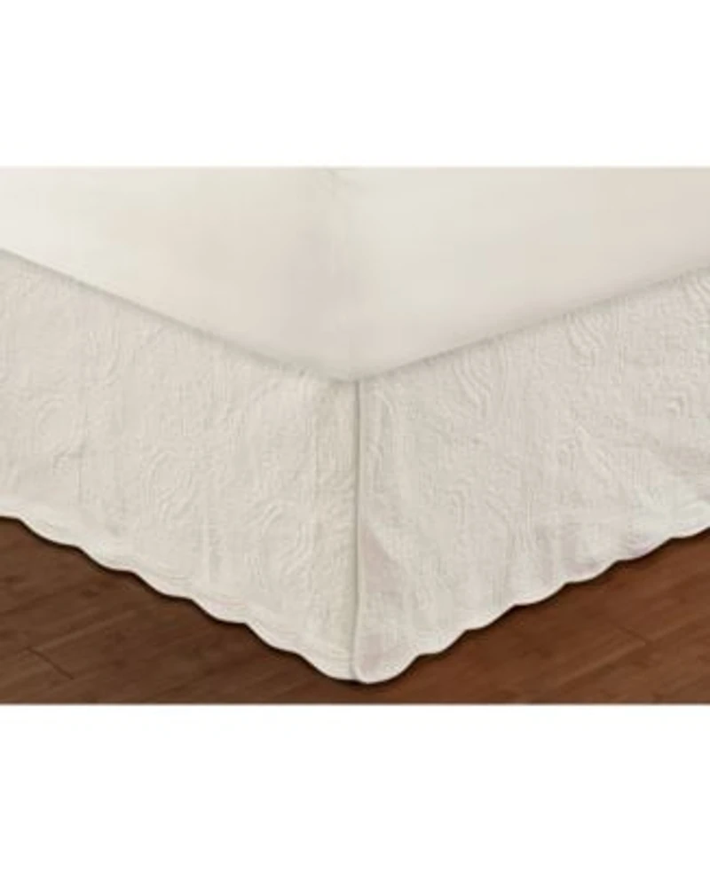 Greenland Home Fashions Paisley Quilted 18 Drop Bed Skirts