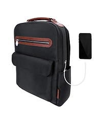 Mcklein Logan 17" Nylon Dual-Compartment Laptop Tablet Backpack