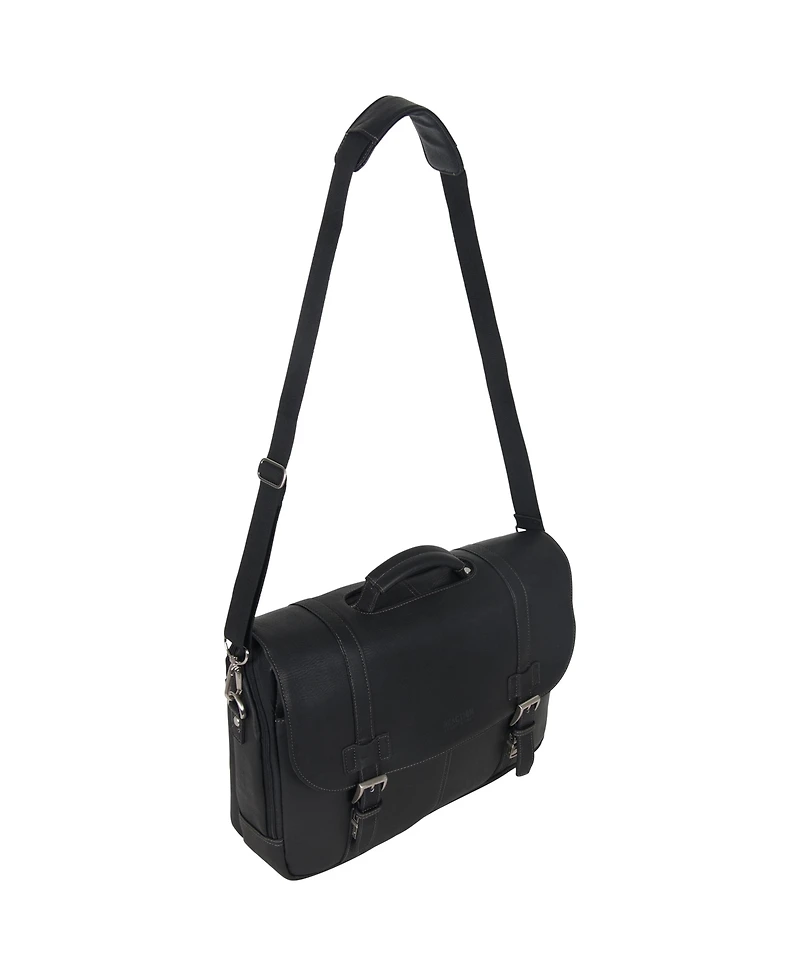 Colombian Leather Flapover 15.6" Laptop Bag