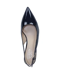 Franco Sarto Women's Racer Pointed Toe Block Heel Slingback Pumps