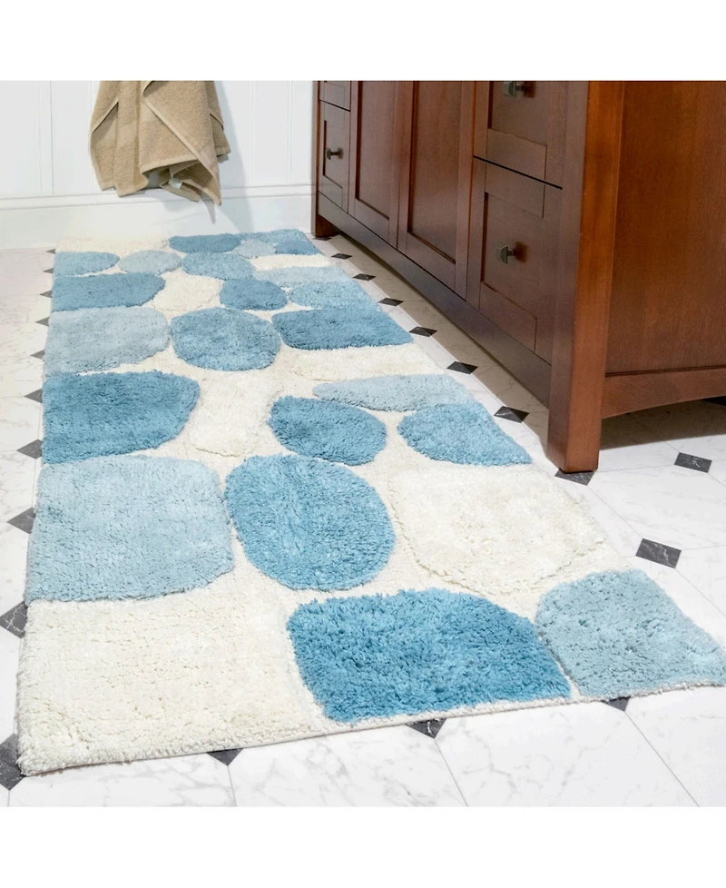 Chesapeake Pebbles Plush Bath Runner, 24" x 60"