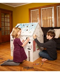 Easy Playhouse Holiday Cottage Cardboard Playhouse