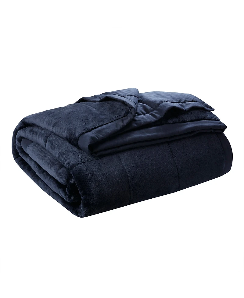 Madison Park Coleman Plush Reversible HeiQ Smart Temperature Down Alternative Blanket