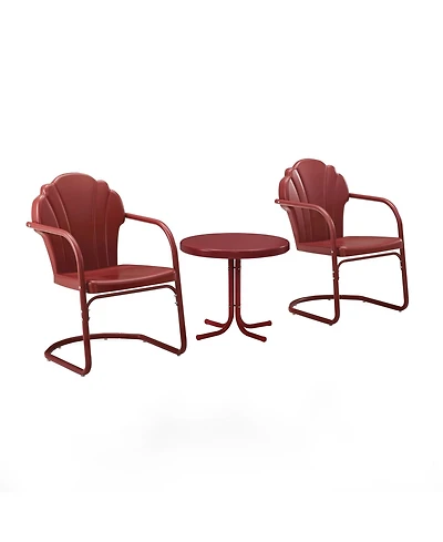 Crosley Tulip 3 Piece Metal Conversation Seating Set