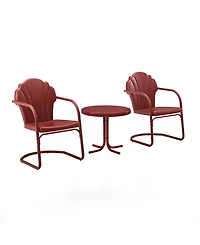 Crosley Tulip 3 Piece Metal Conversation Seating Set