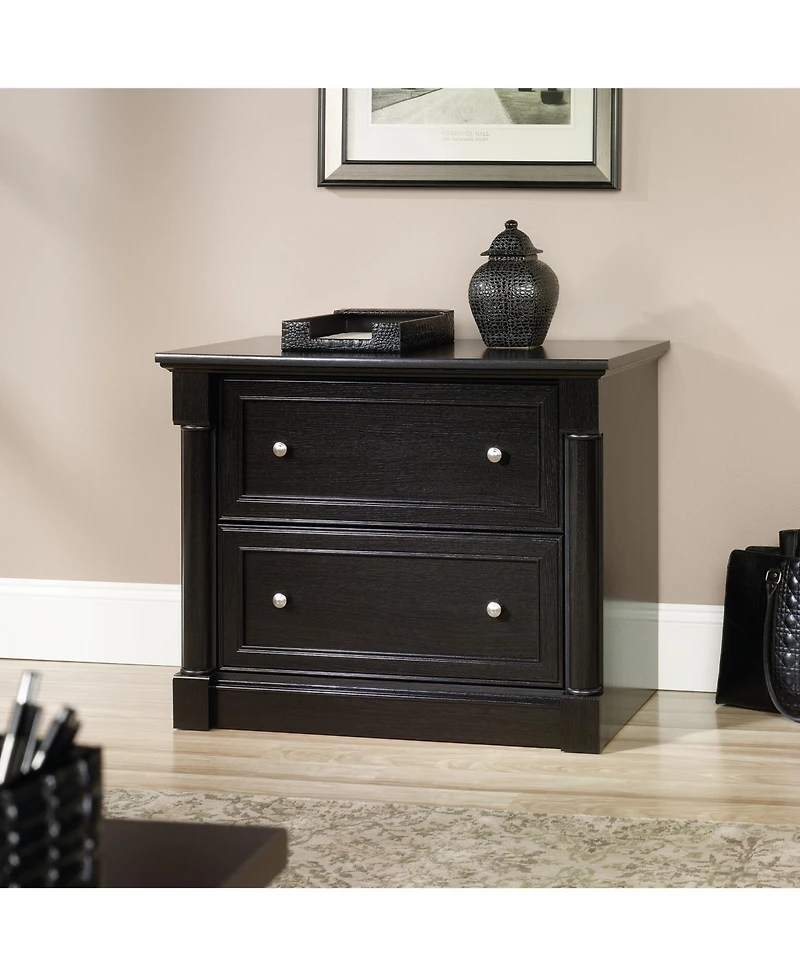 Sauder Palladia File Cabinet, Wind Oak finish