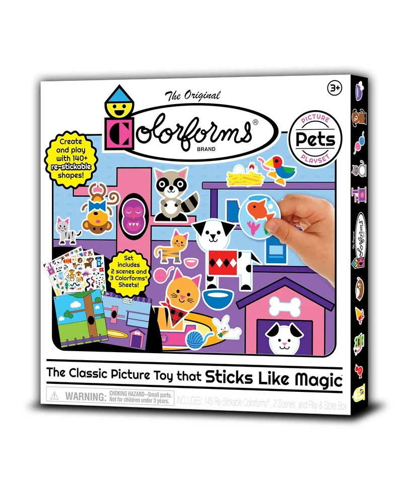Colorforms Picture Play Set - Pets - The Classic Picture Toy That Sticks Like Magic