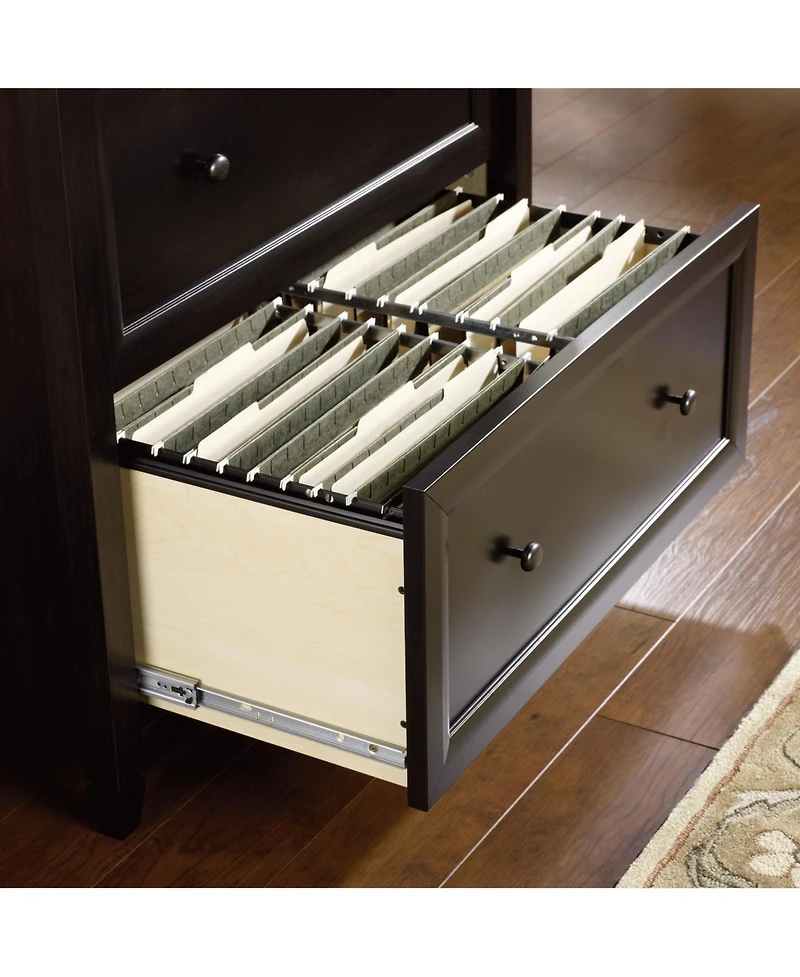 Sauder Edge Water File Cabinet, Estate finish