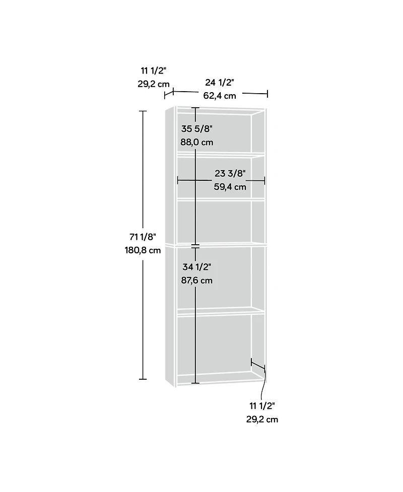 Sauder Beginnings 5 Shelf Bookcase