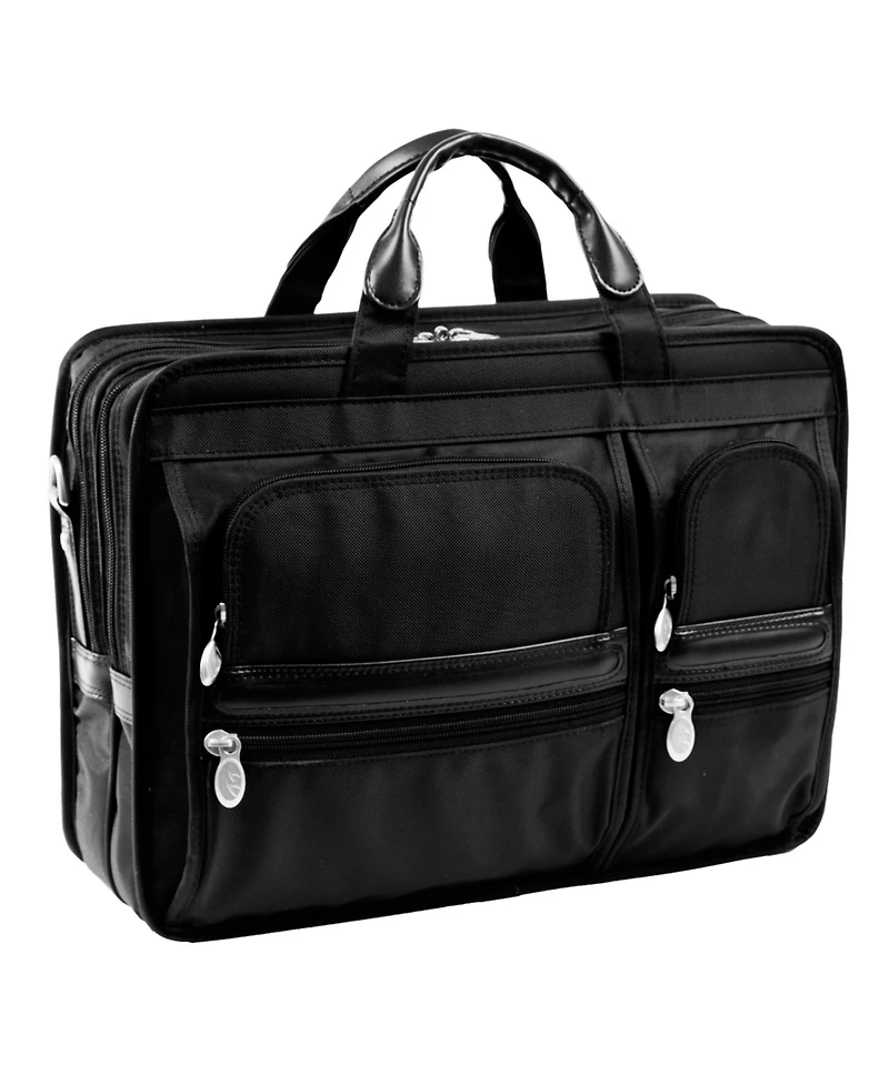 McKlein Hubbard, 15" Double Compartment Laptop Briefcase