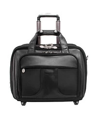 McKlein Chicago, 15" Patented Detachable -Wheeled Laptop Briefcase