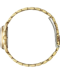 Drive From Citizen Eco-Drive Women's Gold-Tone Stainless Steel Bracelet Watch 27mm