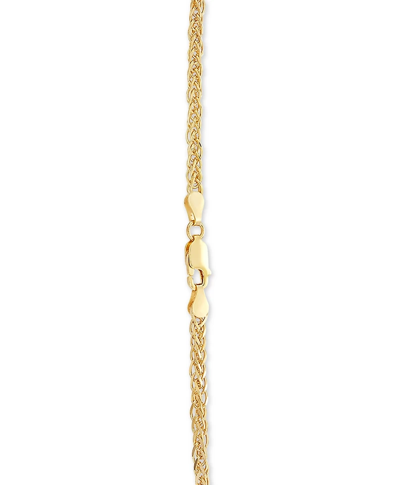 Wheat Link 24" Chain Necklace (2-1/2mm) 18k Gold-Plated Sterling Silver or
