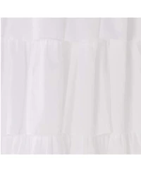 Dainty Home Carnival Pleated Layers Light Filtering Rod Pocket Curtain Panel Pair, Airy & Breathable, 80" W x 84" L