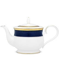 Noritake Odessa Cobalt Gold Tea Pot, 43 Oz.