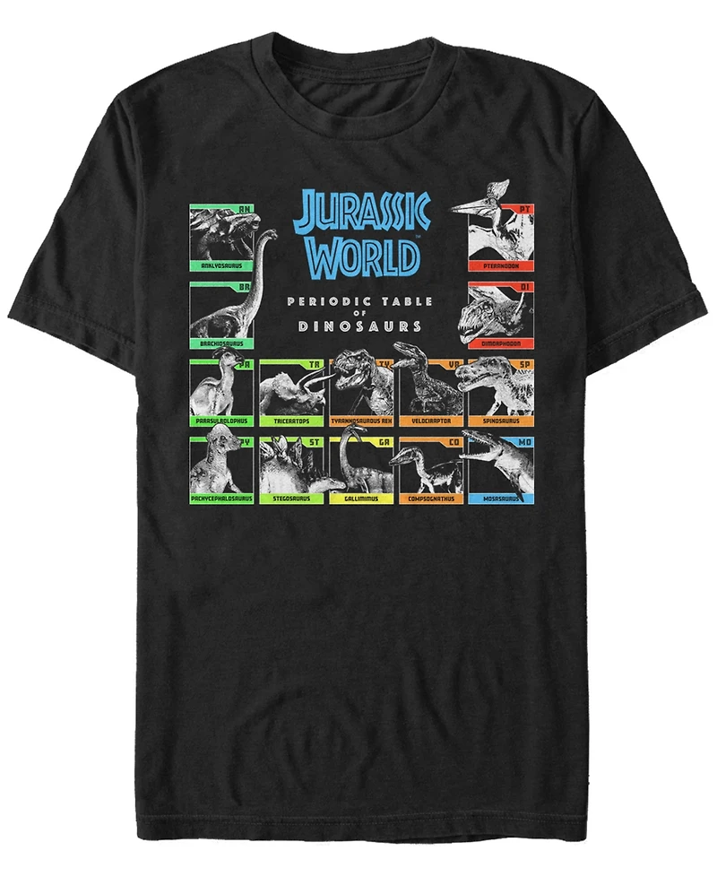 Fifth Sun Men's Periodic Table of Dinosaurs Short Sleeve T- shirt