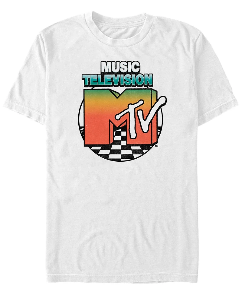 Fifth Sun Men's Logo Circle Color Fade Short Sleeve T- shirt