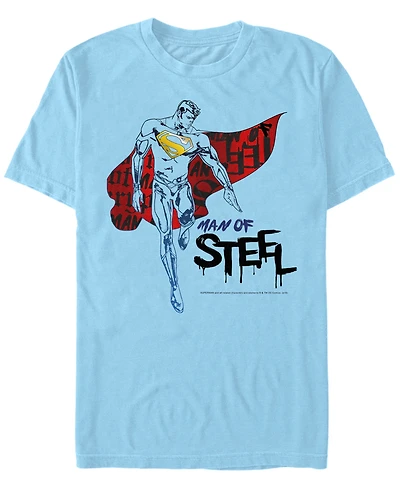 Fifth Sun Dc Men's Superman Man of Steel Short Sleeve T-Shirt