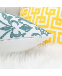 Homey Cozy Victoria Cotton Decorative Pillow, 20" x